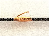 Bracelet Arkano Tennis in Or rosé Diamante Black 1.46 Ct BRT151NB 1.51 N - BRT151NB 1.51 N